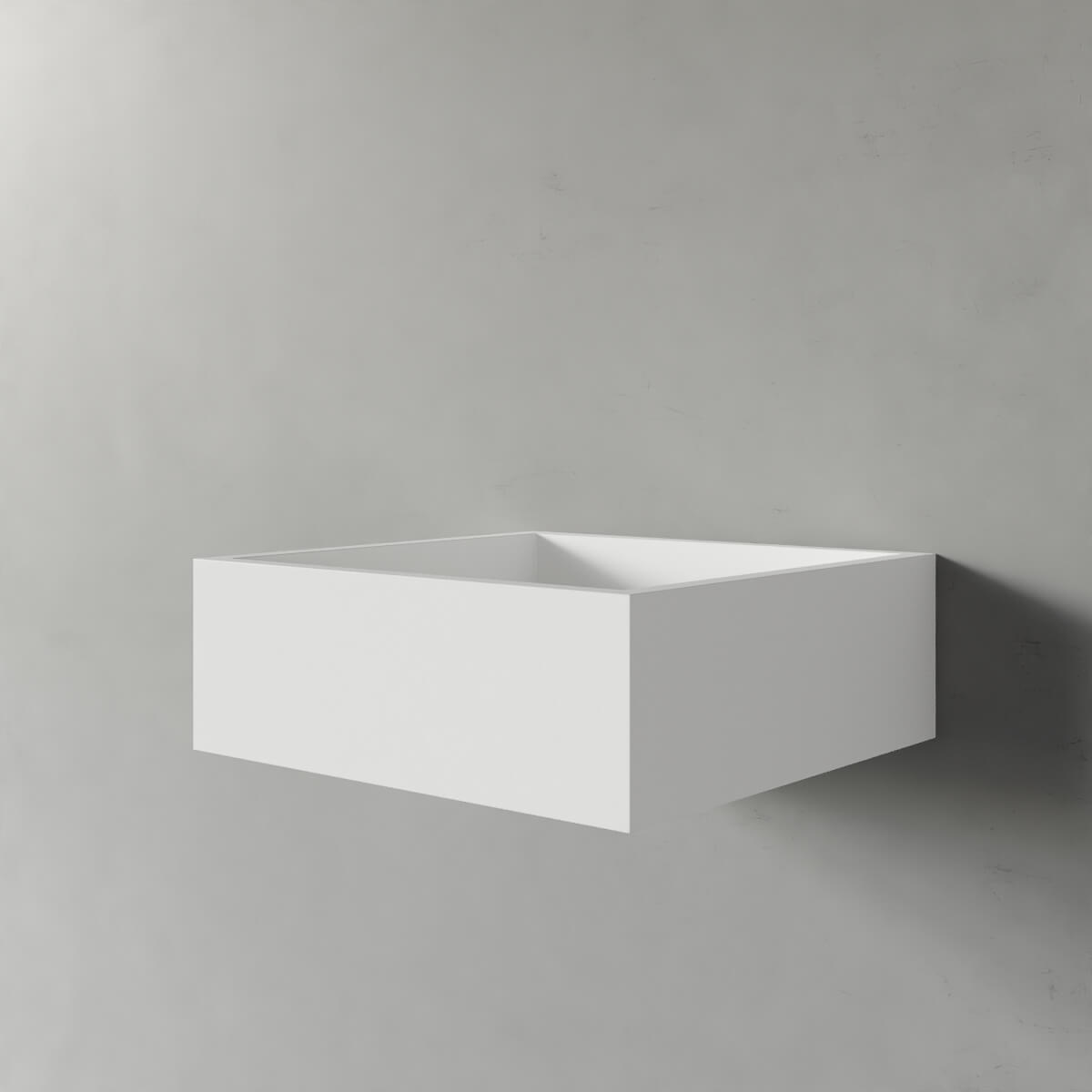 Biała skrzynka stanowi uzupełnienie do wszystkich naszych modułowych mebli loftowych.