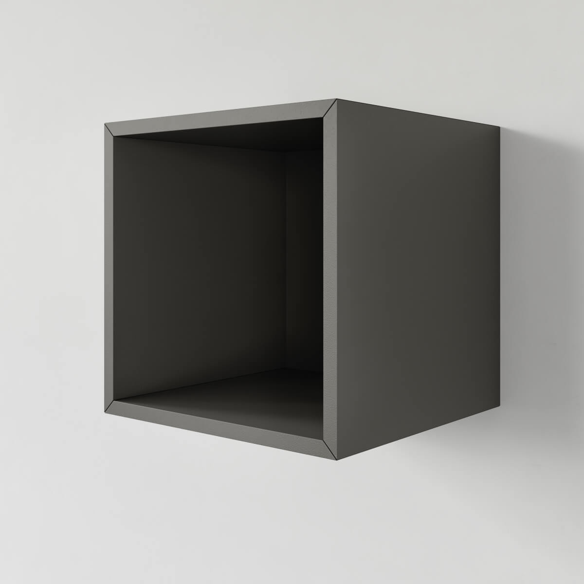 Kubik_otwarty Czarny kubik otwarty stanowi uzupełnienie do wszystkich naszych modułowych mebli loftowych.